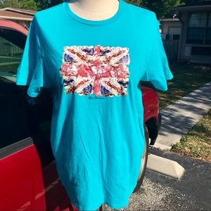 Men’s Ben Sherman Union Jack British Large T-shirt